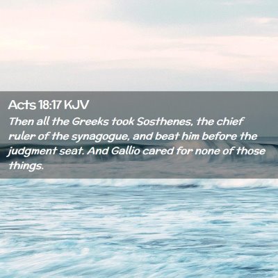 Acts 18:17 KJV Free Bible Images