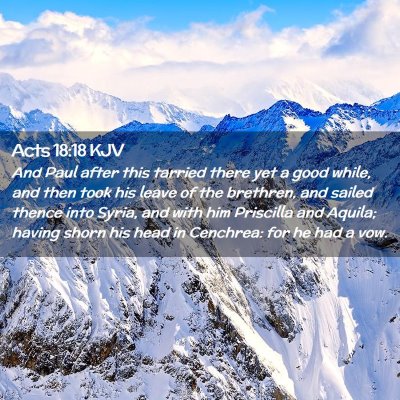 Acts 18:18 KJV Free Bible Images