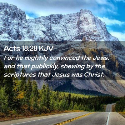 Acts 18:28 KJV Free Bible Images