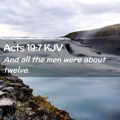 Acts 19:7 KJV Free Bible Images