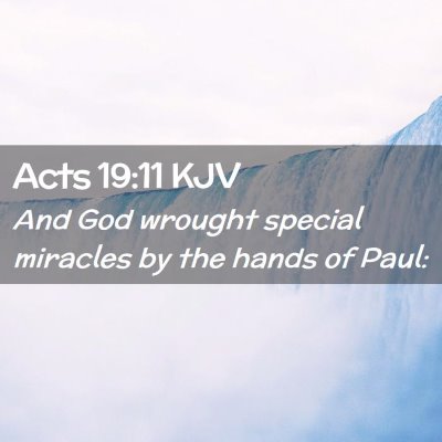 Acts 19:11 KJV Free Bible Images