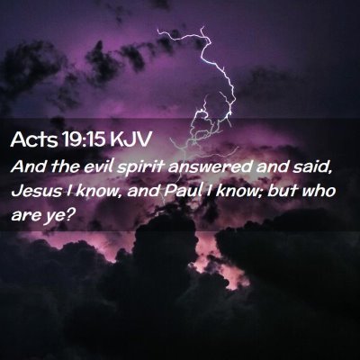 Acts 19:15 KJV Free Bible Images