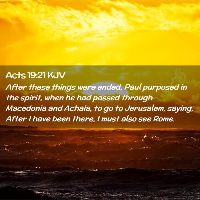 Acts 19:21 KJV Free Bible Images