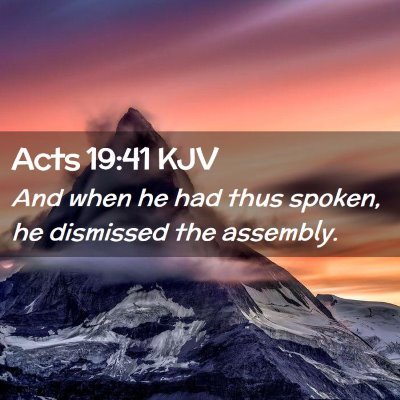 Acts 19:41 KJV Free Bible Images