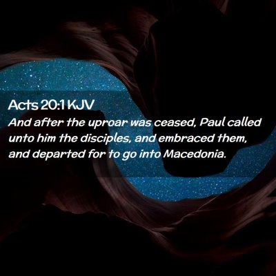 Acts 20:1 KJV Free Bible Images