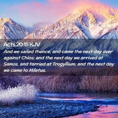 Acts 20:15 KJV Free Bible Images