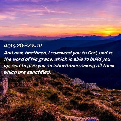 Acts 20:32 KJV Free Bible Images