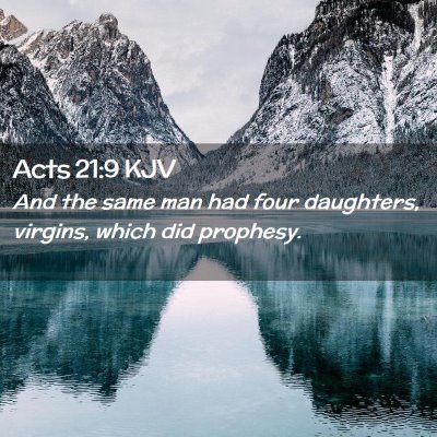 Acts 21:9 KJV Free Bible Images