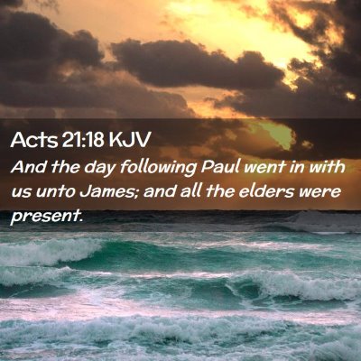 Acts 21:18 KJV Free Bible Images