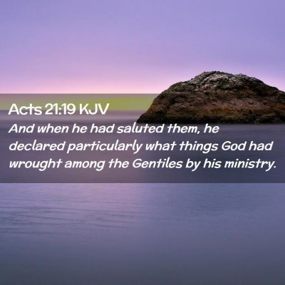 Acts 21:19 KJV Free Bible Images