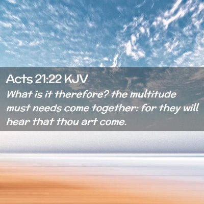 Acts 21:22 KJV Free Bible Images