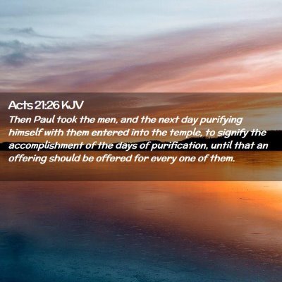 Acts 21:26 KJV Free Bible Images