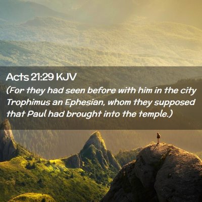 Acts 21:29 KJV Free Bible Images