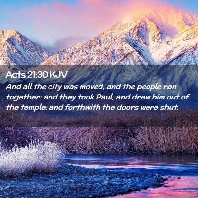 Acts 21:30 KJV Free Bible Images