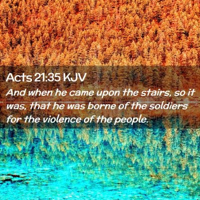 Acts 21:35 KJV Free Bible Images