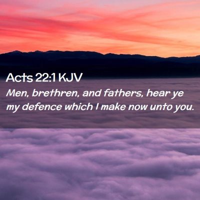 Acts 22:1 KJV Free Bible Images