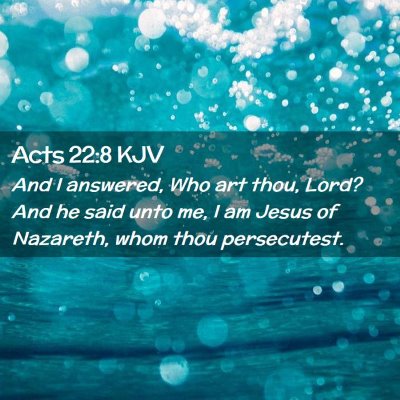 Acts 22:8 KJV Free Bible Images