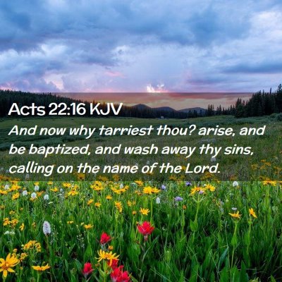 Acts 22:16 KJV Free Bible Images