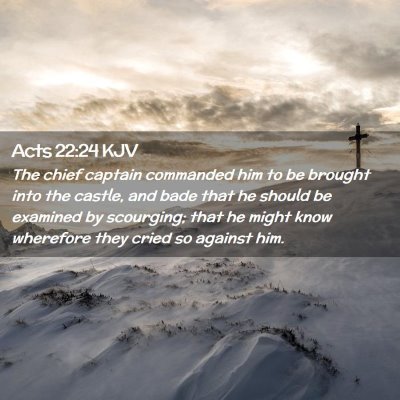 Acts 22:24 KJV Free Bible Images