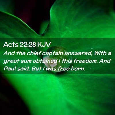 Acts 22:28 KJV Free Bible Images