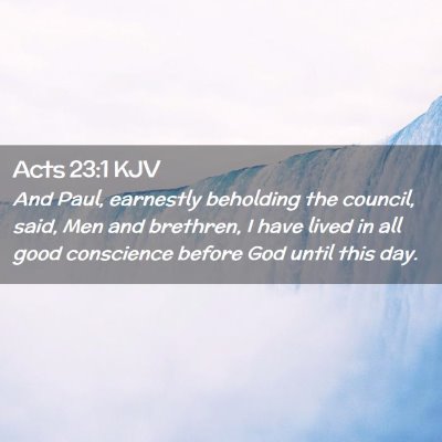 Acts 23:1 KJV Free Bible Images