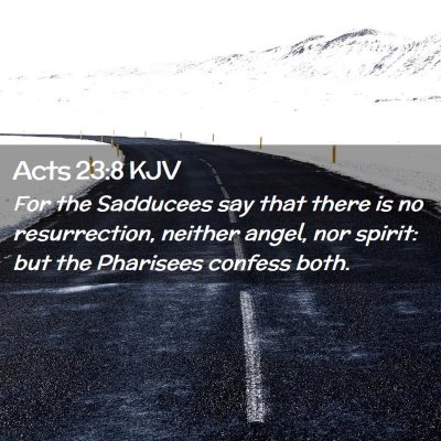 Acts 23:8 KJV Free Bible Images