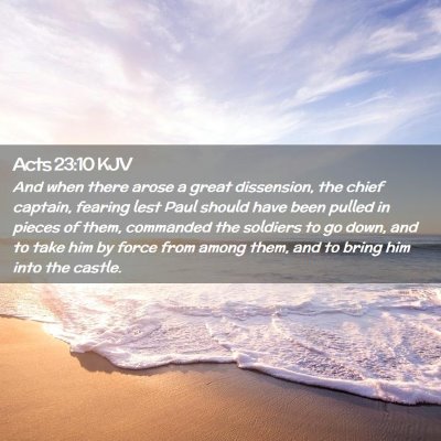 Acts 23:10 KJV Free Bible Images