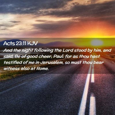 Acts 23:11 KJV Free Bible Images