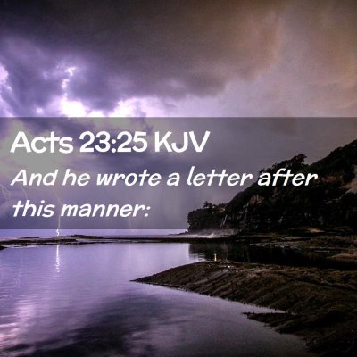 Acts 23:25 KJV Free Bible Images