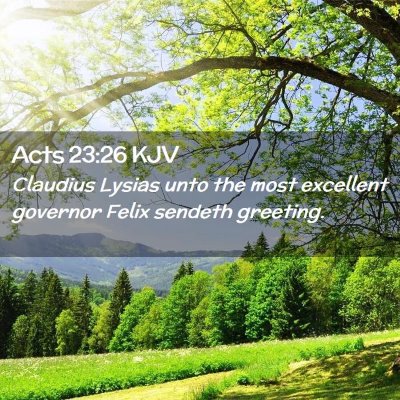 Acts 23:26 KJV Free Bible Images