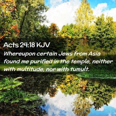 Acts 24:18 KJV Free Bible Images