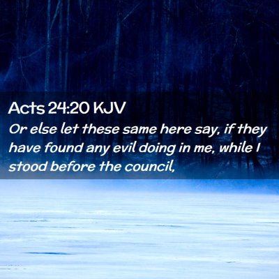 Acts 24:20 KJV Free Bible Images