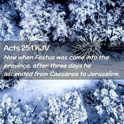 Acts 25:1 KJV Free Bible Images