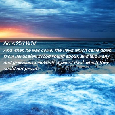 Acts 25:7 KJV Free Bible Images