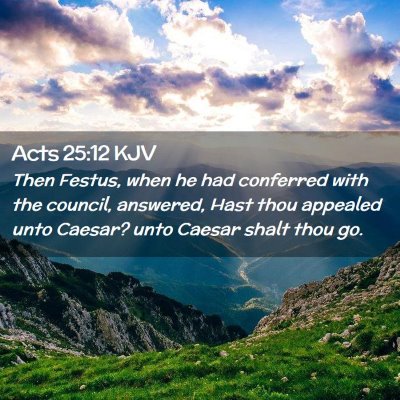 Acts 25:12 KJV Free Bible Images