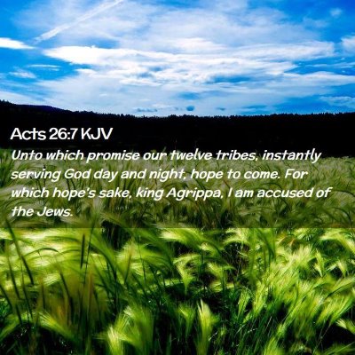 Acts 26:7 KJV Free Bible Images