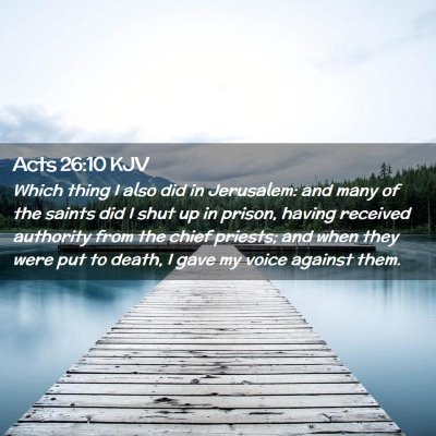 Acts 26:10 KJV Free Bible Images