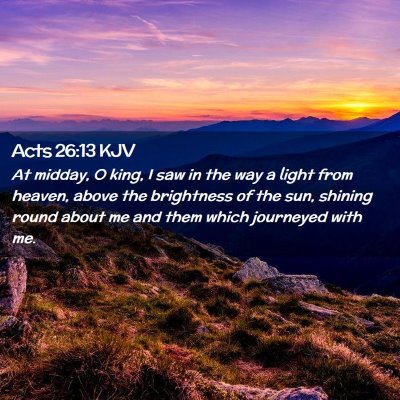 Acts 26:13 KJV Free Bible Images