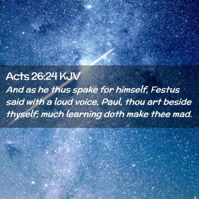 Acts 26:24 KJV Free Bible Images