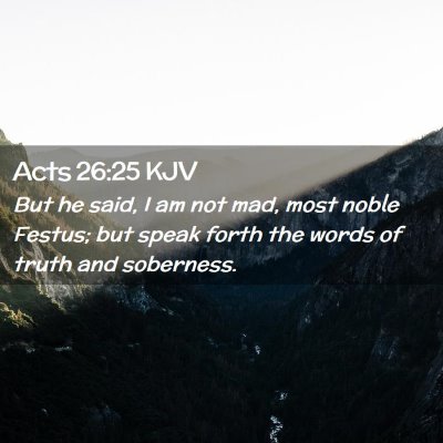 Acts 26:25 KJV Free Bible Images