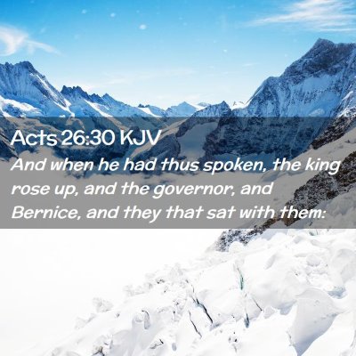 Acts 26:30 KJV Free Bible Images