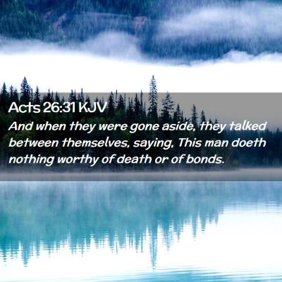 Acts 26:31 KJV Free Bible Images