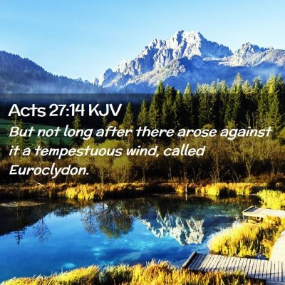 Acts 27:14 KJV Free Bible Images