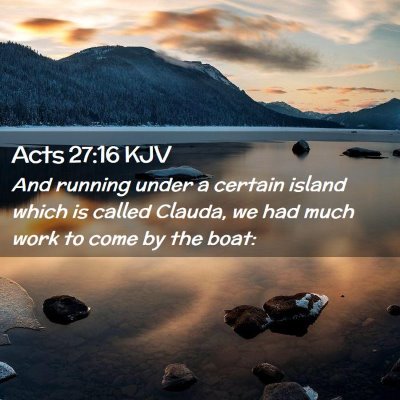 Acts 27:16 KJV Free Bible Images