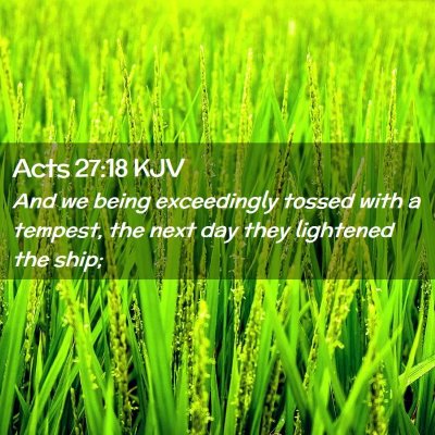 Acts 27:18 KJV Free Bible Images