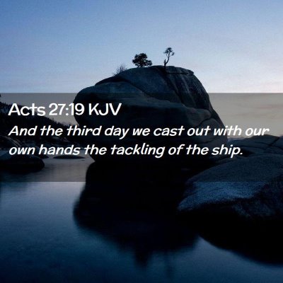 Acts 27:19 KJV Free Bible Images