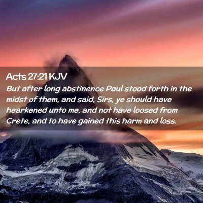 Acts 27:21 KJV Free Bible Images