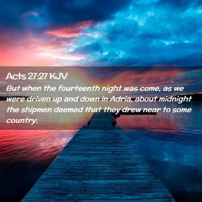 Acts 27:27 KJV Free Bible Images