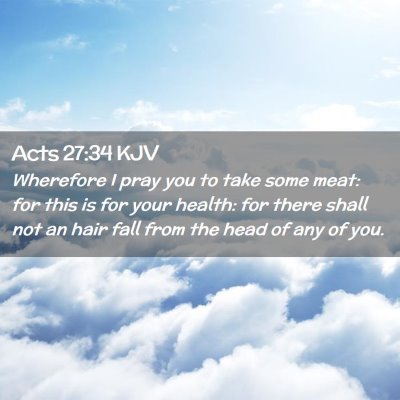 Acts 27:34 KJV Free Bible Images