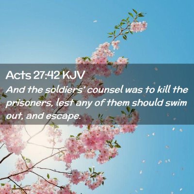 Acts 27:42 KJV Free Bible Images